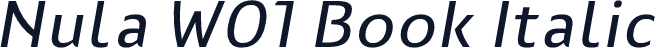 Nula W01 Book Italic