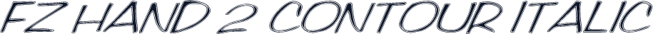 FZ HAND 2 CONTOUR ITALIC