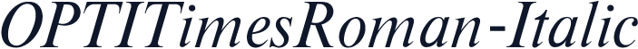 OPTITimesRoman-Italic