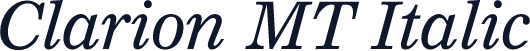 Clarion MT Italic