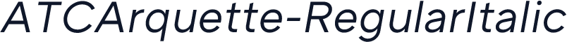 ATCArquette-RegularItalic