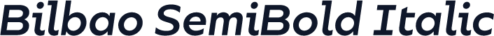 Bilbao SemiBold Italic