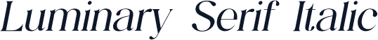 Luminary Serif Italic