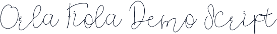 Orla Fiola Demo Script