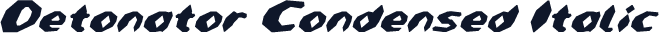 Detonator Condensed Italic