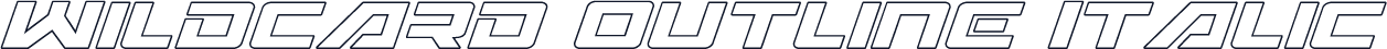 Wildcard Outline Italic