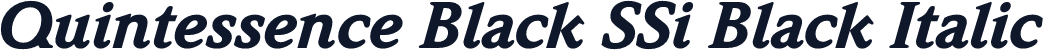 Quintessence Black SSi Black Italic