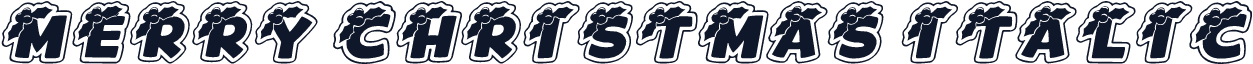 Merry Christmas Italic