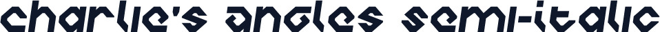 Charlie's Angles Semi-Italic