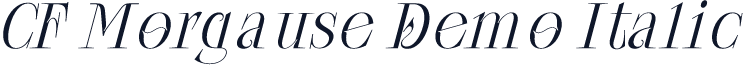 CF Morgause Demo Italic