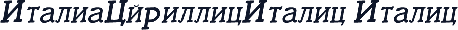 ItaliaCyrillicItalic Italic