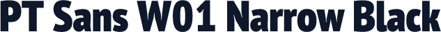 PT Sans W01 Narrow Black