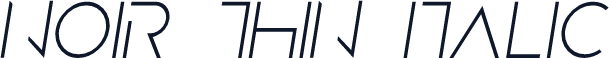 Noir Thin Italic