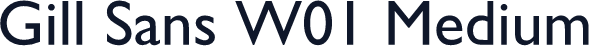 Gill Sans W01 Medium