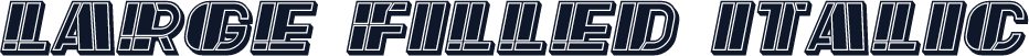 Large Filled Italic