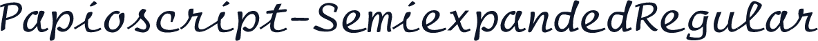 Papioscript-SemiexpandedRegular