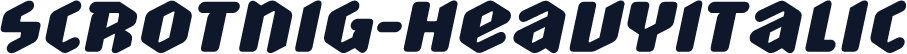Scrotnig-HeavyItalic