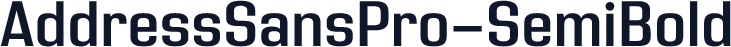 AddressSansPro-SemiBold