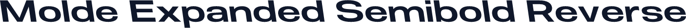 Molde Expanded Semibold Reverse