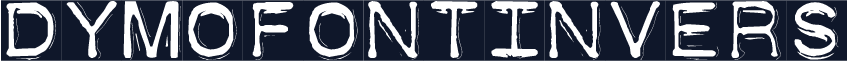 DymoFontInvers