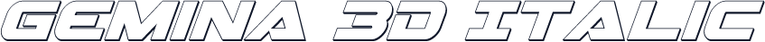 Gemina 3D Italic