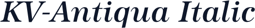 KV-Antiqua Italic