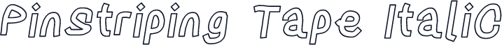 Pinstriping Tape Italic