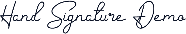Hand Signature Demo