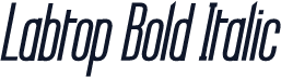 Labtop Bold Italic