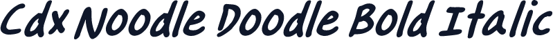 Cdx Noodle Doodle Bold Italic