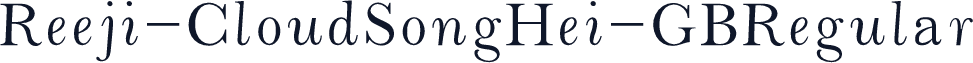 Reeji-CloudSongHei-GB Regular