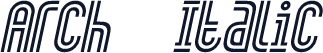 Arch    Italic