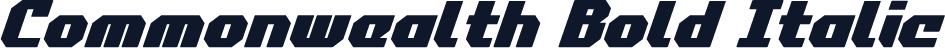 Commonwealth Bold Italic