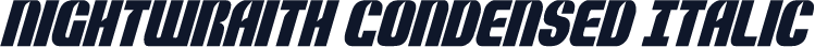 Nightwraith Condensed Italic