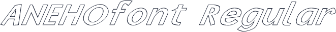ANEHOfont Regular