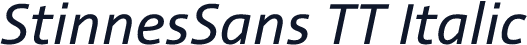 StinnesSans TT Italic