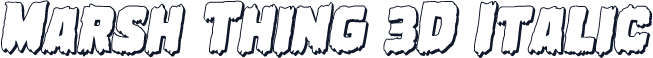 Marsh Thing 3D Italic