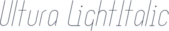 Ultura LightItalic