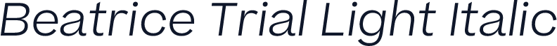 Beatrice Trial Light Italic