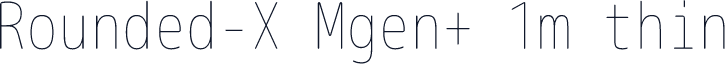 Rounded-X Mgen+ 1m thin