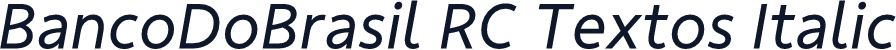 BancoDoBrasil RC Textos Italic