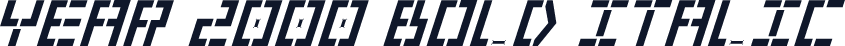 Year 2000 Bold Italic