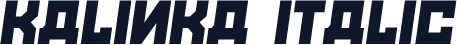 Kalinka Italic