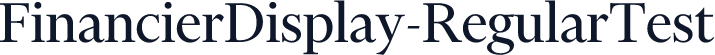 FinancierDisplay-RegularTest
