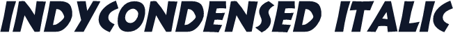 IndyCondensed Italic
