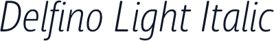 Delfino Light Italic
