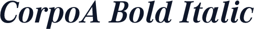 CorpoA Bold Italic