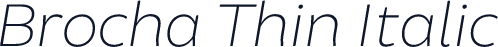 Brocha Thin Italic