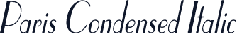 Paris Condensed Italic