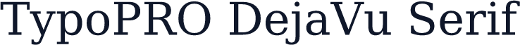 TypoPRO DejaVu Serif
